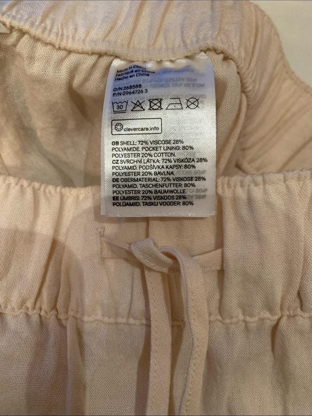 H&M NWT LINEN TROUSERS. EXCELLENT CONDITION! - Picture 9 of 9